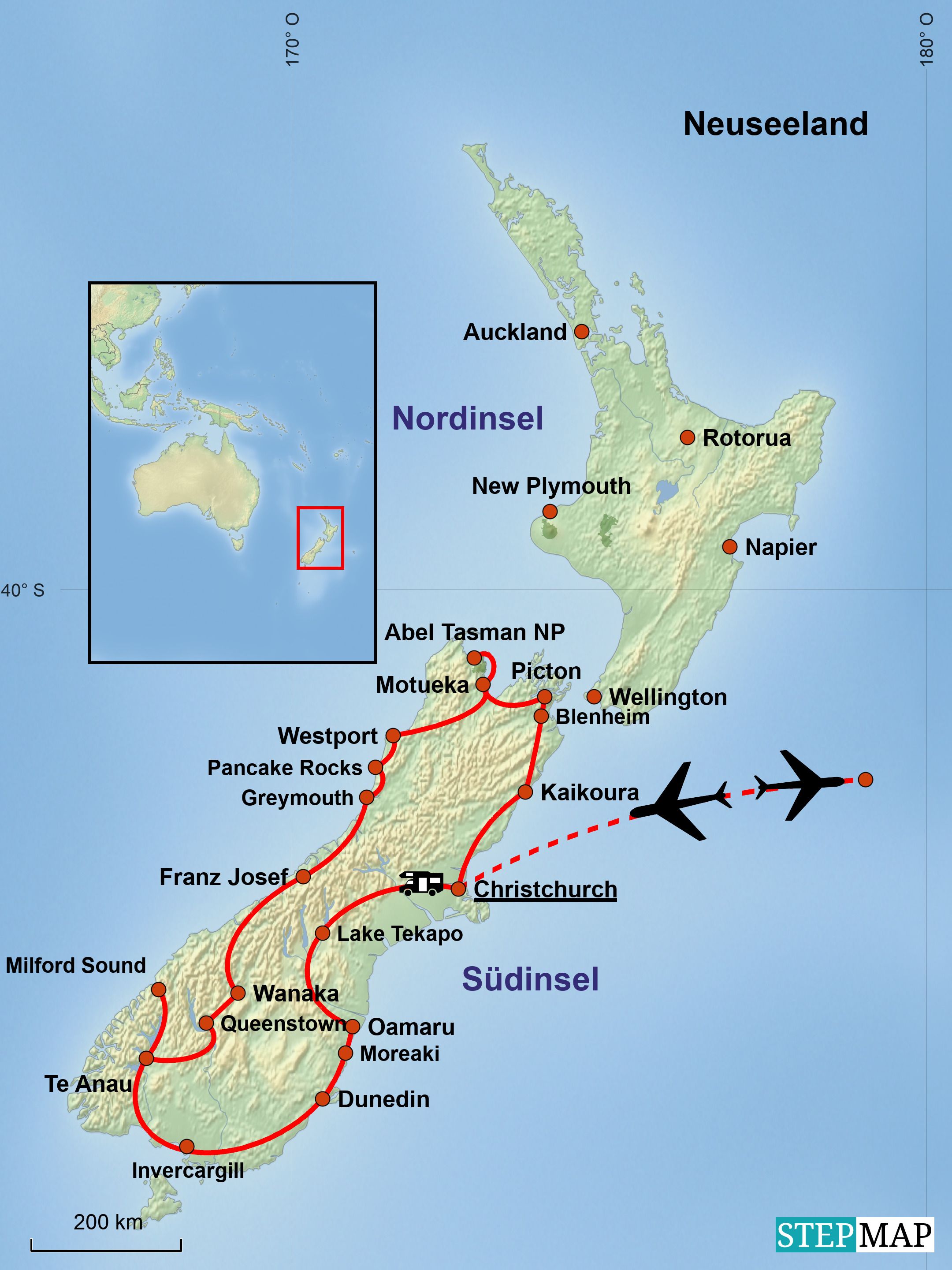 RoutenKarte-Neuseeland-2025